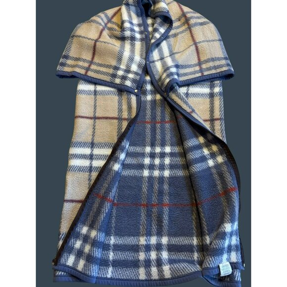 Biederlack Cuddle Wrap Plaid Wool Blend Blanket Stadium - Picture 3 of 6